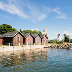 Buildings with waterfront