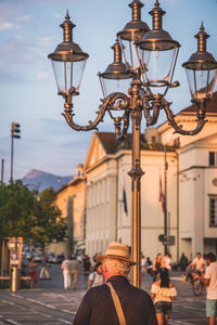 Street light in city