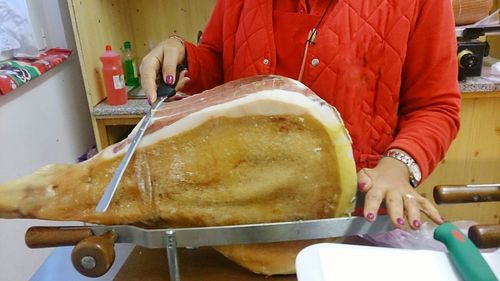 Close-up of preparing food