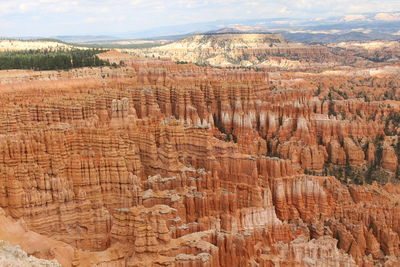 View of rock formations