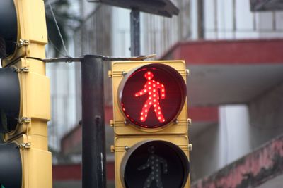 Close-up of road sign