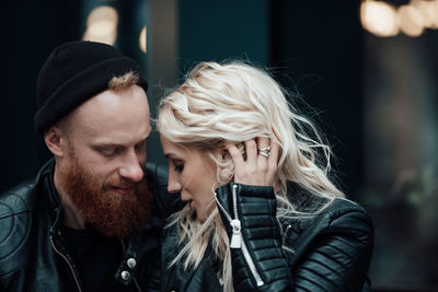 Portrait of young couple