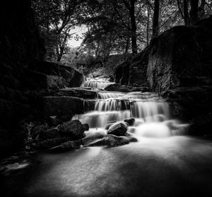 River flowing through rocks