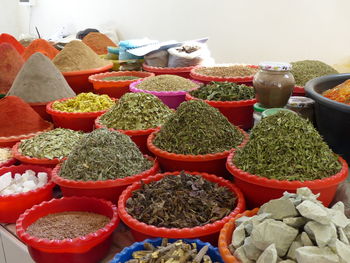 Close-up of multi colored vegetables for sale in market