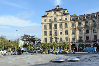 Historic building at karlsplatz against sky