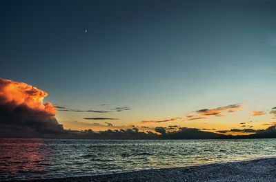 Scenic view of sea against sky