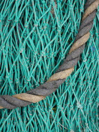 Close-up of fishing net