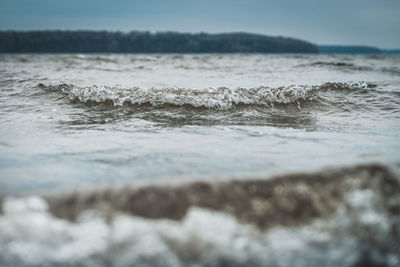 Surface level of sea against sky