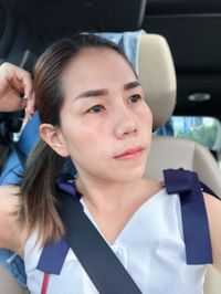 Close-up portrait of a young woman