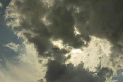 Low angle view of clouds in sky