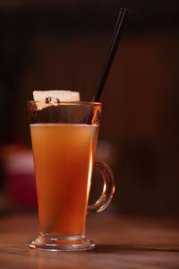 Close-up of drink on table