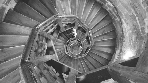 View of spiral staircase