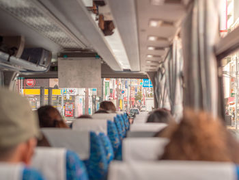 Group of people in bus