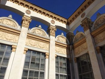 Low angle view of historical building