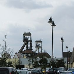 Low angle view of road against sky