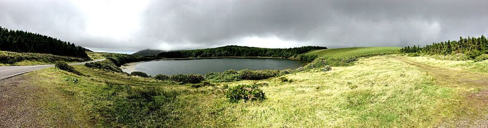 Scenic view of lake