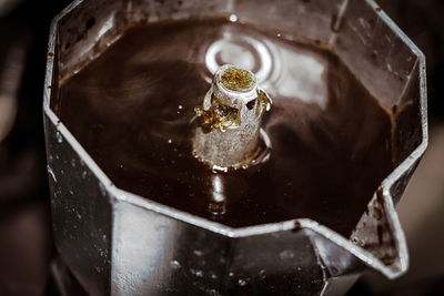 Close-up of ice cream in glass