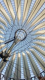 Low angle view of modern ceiling