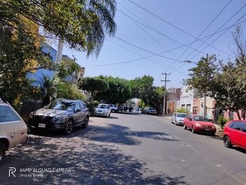 View of city street