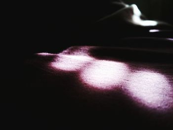 Close-up of illuminated lamp