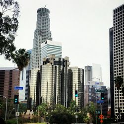 Low angle view of modern buildings