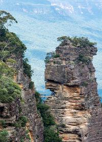 Rock formations in sea