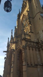 Low angle view of metz cathedral against sky