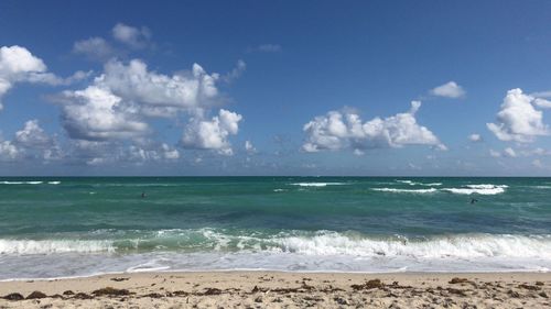 Scenic view of sea against sky