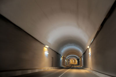 Illuminated tunnel