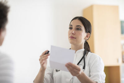 Young female doctor in a practice