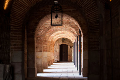 Corridor of historic building