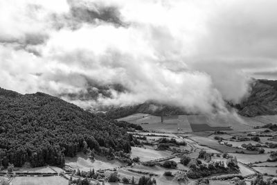 Panoramic view of landscape against sky