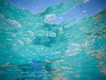 Full frame shot of water in swimming pool