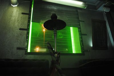 Illuminated lights in room
