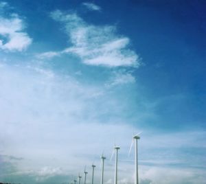 Low angle view of cloudy sky