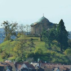 Low angle view of church against sky