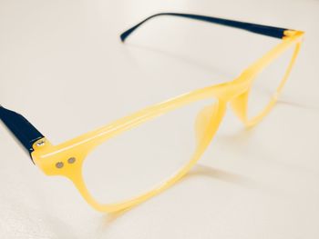 Close up of yellow fabric