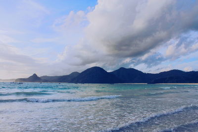 Scenic view of sea against sky