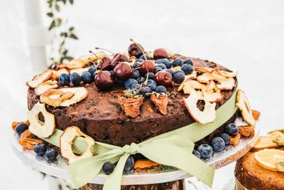 Close-up of cake