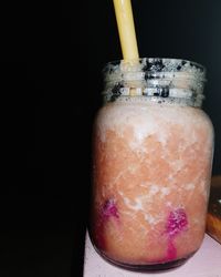 Close-up of drink in glass