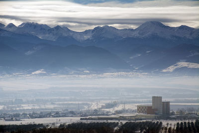 Scenic view of mountains