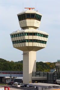 Low angle view of tower against sky in city