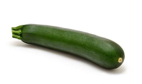 Close-up of green pepper against white background