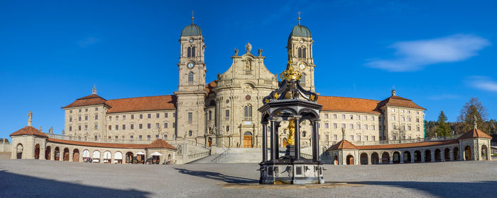 Low angle view of historic building against sky