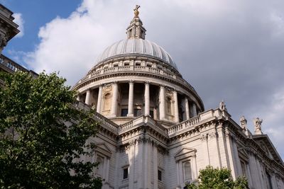 Low angle view of building against sky