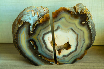 Close-up of bread on table