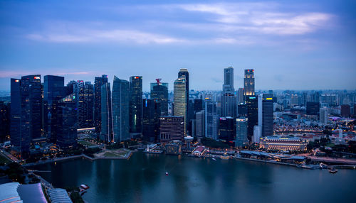 View of city at waterfront