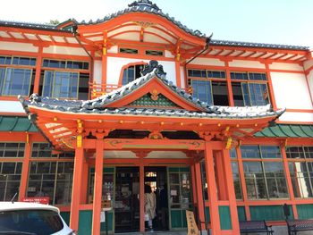 Low angle view of temple