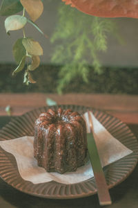 Close-up of food on table