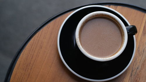 Close-up of coffee on table